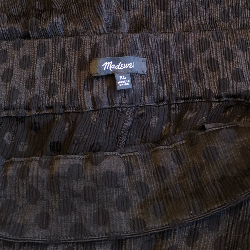 Madewell Black Polka Dot Pants - Picture 4 of 7